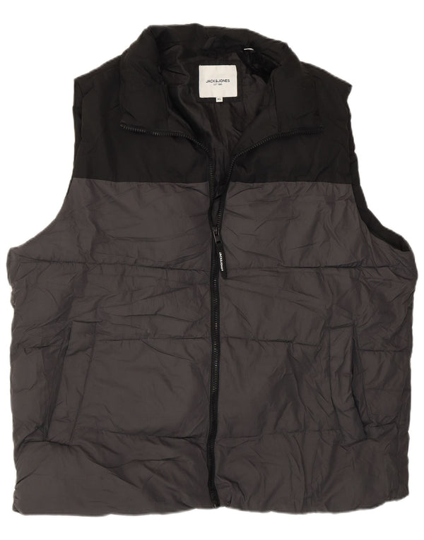Męska wyściełana kamizelka Jack & Jones UK 42 XL w kolorze szarym