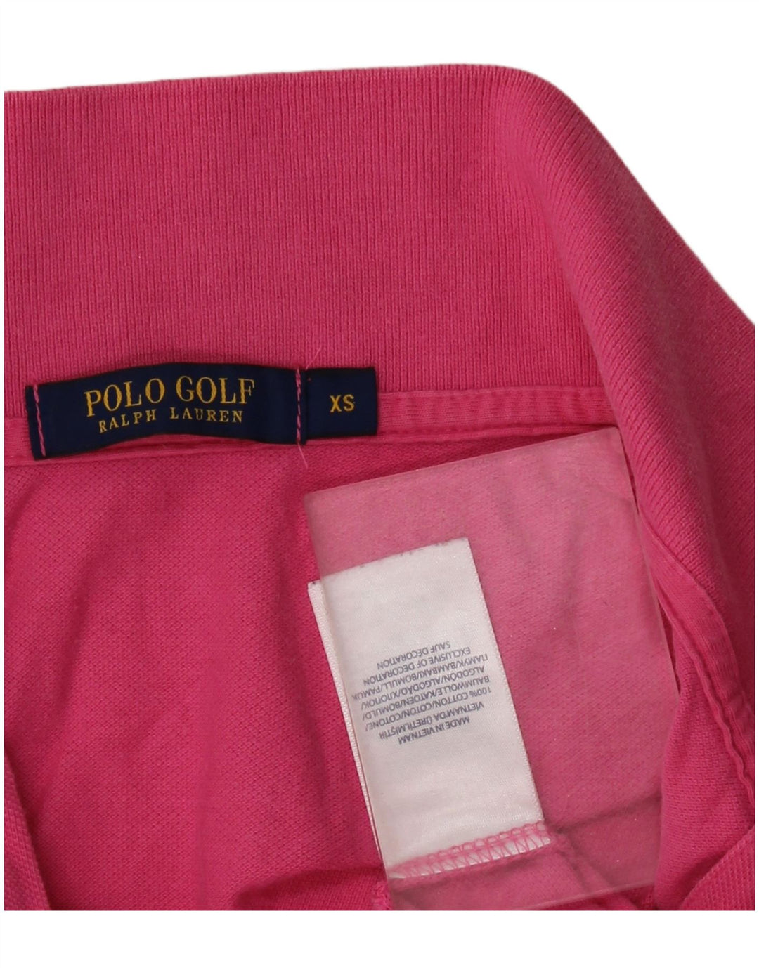 POLO RALPH LAUREN Damska koszulka polo UK 6 XS Różowa bawełna
