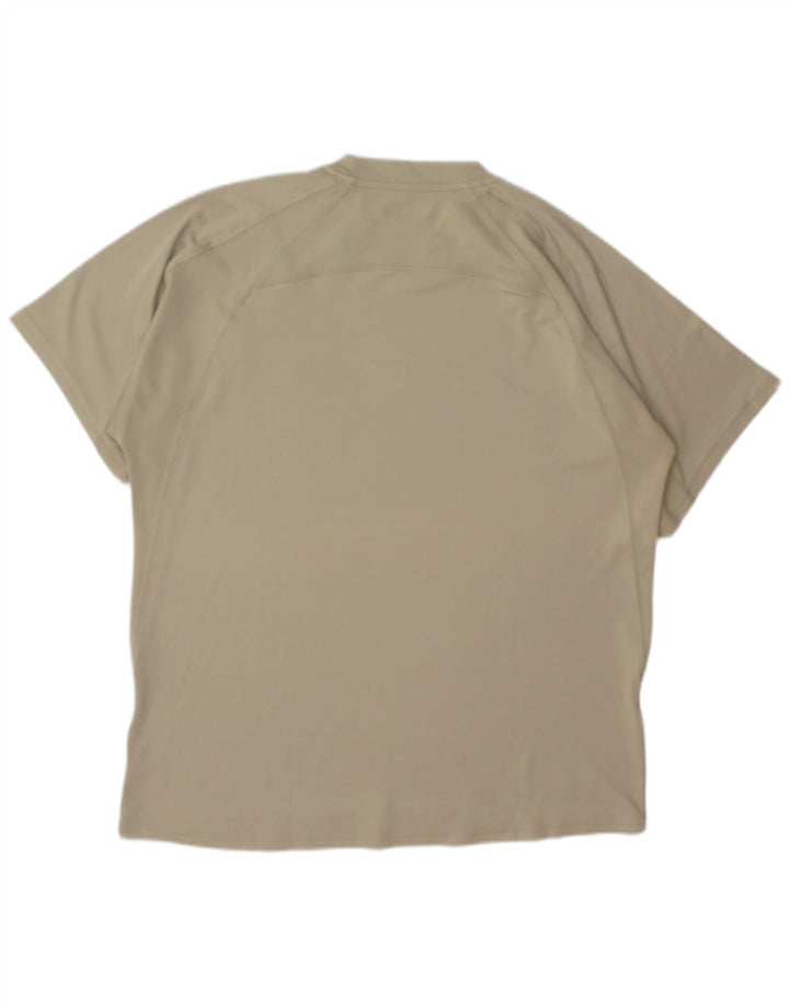 Under Armour Męski T-shirt Top Duży Beżowy Poliester