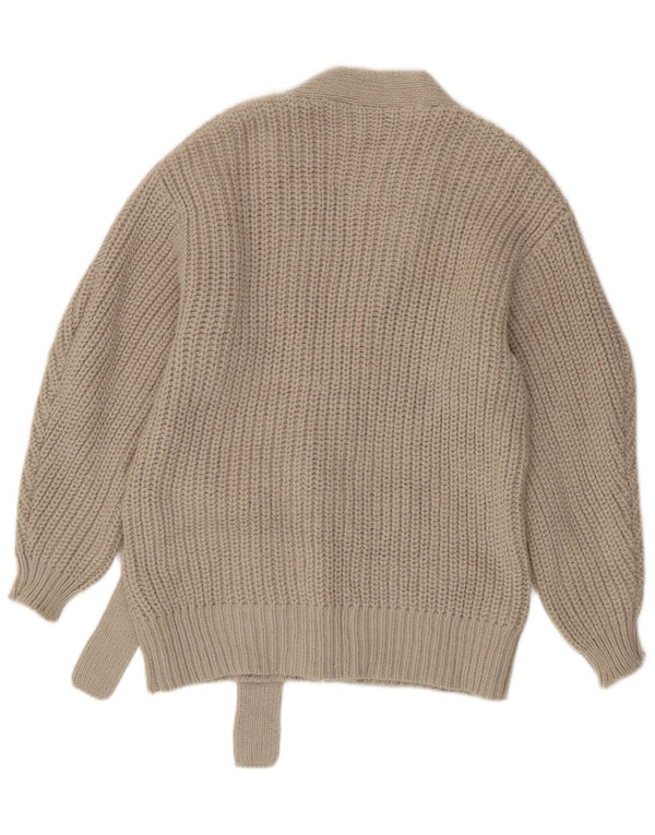 Damski sweter oversize Zara UK 10 Small Beżowy Akryl