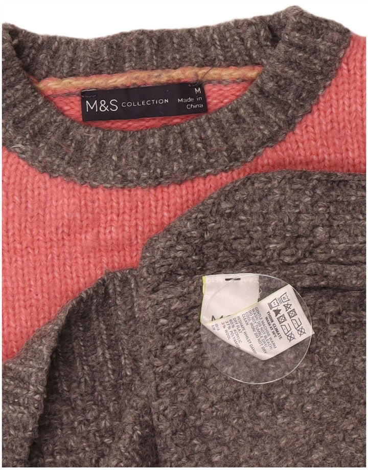 Sweter damski Marks & Spencer z okrągłym dekoltem, UK 12, średni, wielokolorowy
