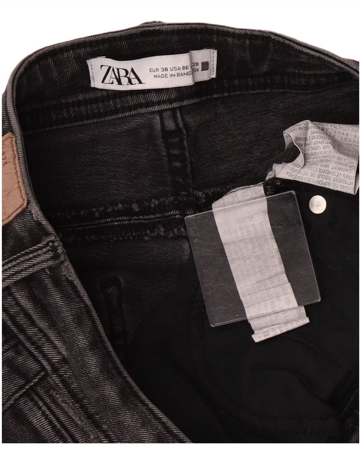 Damskie jeansy skinny Zara EU 38 Small W28 L27 Szara bawełniana klasyka