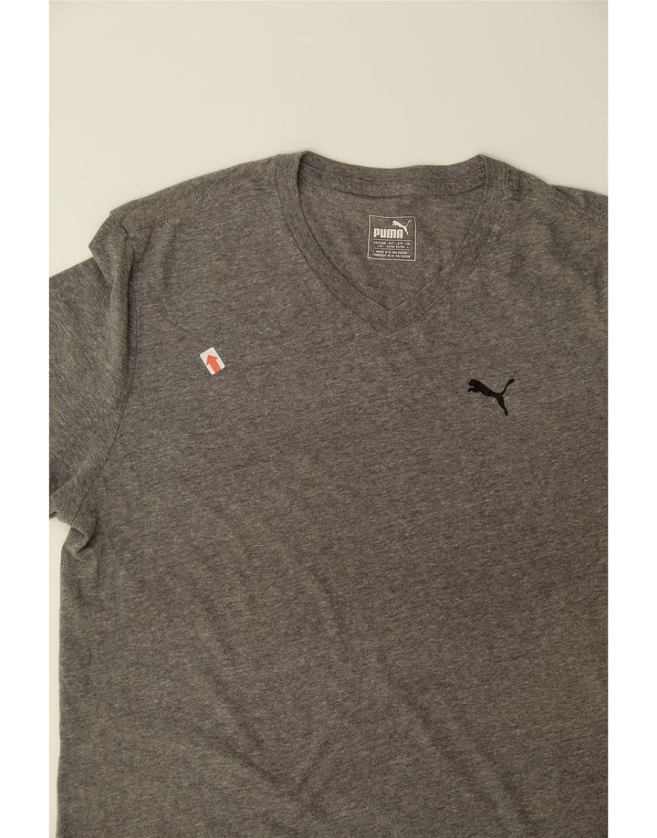PUMA Mens T-Shirt Top Large Grey Cotton Vintage Puma and Second-Hand Puma from Messina Hembry 