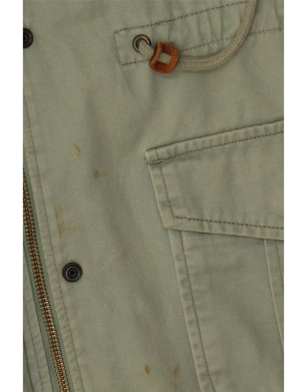 Damska kurtka z kapturem i kapturem Levi's UK 10 Small, zielona bawełna