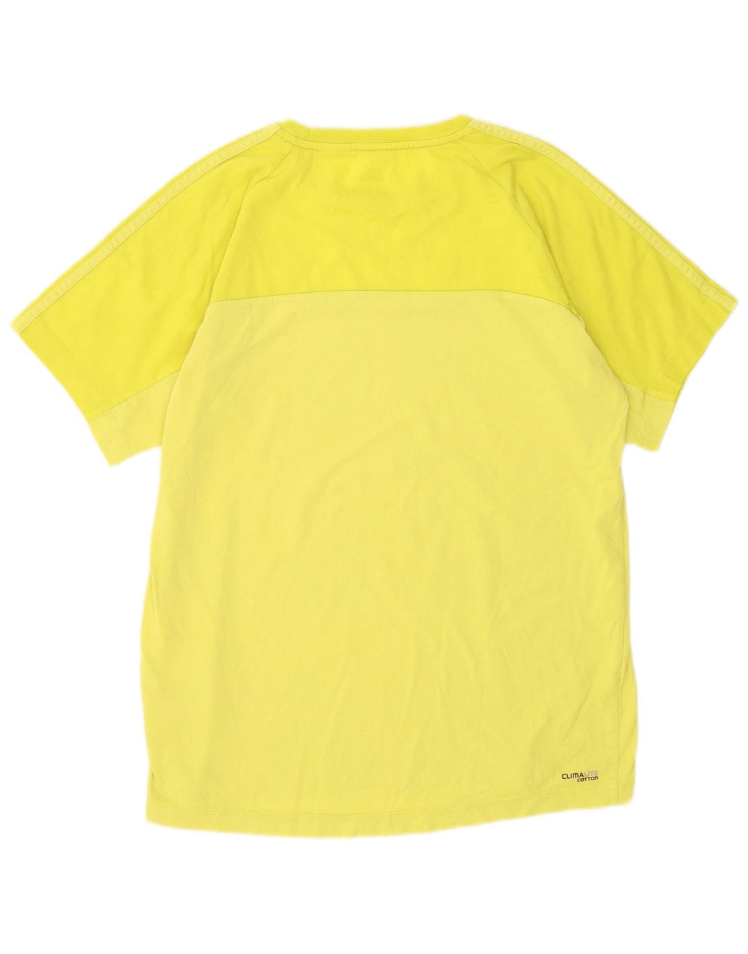 Męska koszulka Adidas Climalite Top, średnia żółta bawełna