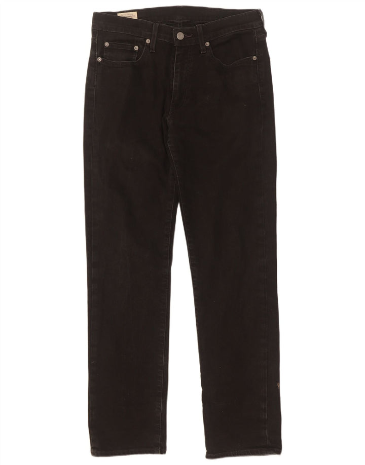 Męskie proste dżinsy Levi's W30 L32 Czarna bawełna