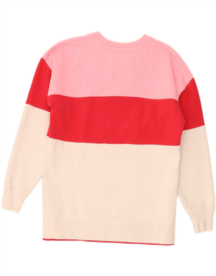 JACK WILLS Womens Sweatshirt Jumper UK 6 XS Multicoloured Colourblock Vintage Jack Wills and Second-Hand Jack Wills from Messina Hembry 