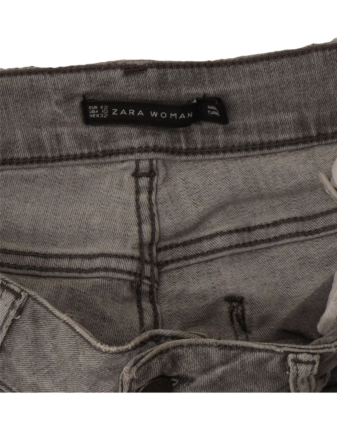 ZARA Womens Skinny Jeans EU 42 Large W32 L30 Grey Vintage Zara and Second-Hand Zara from Messina Hembry 