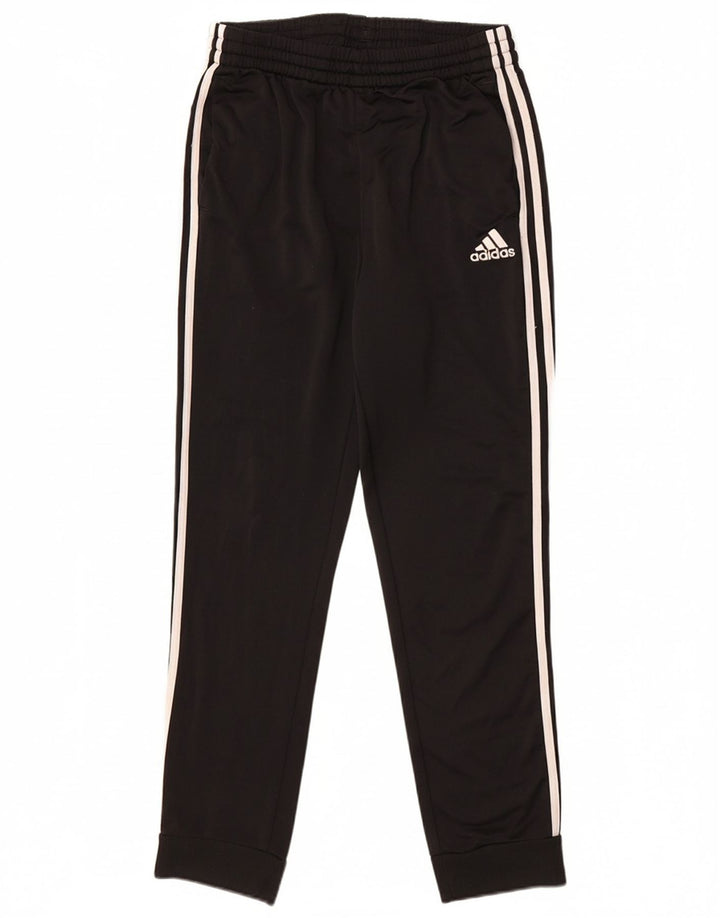 ADIDAS Mens Tracksuit Trousers Joggers Small  Black Polyester