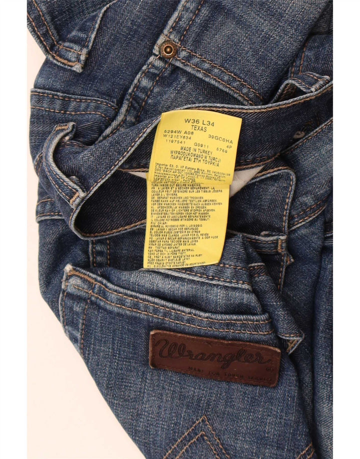 Męskie jeansy Wrangler Texas Straight W36 L34 Niebieskie, bawełniane