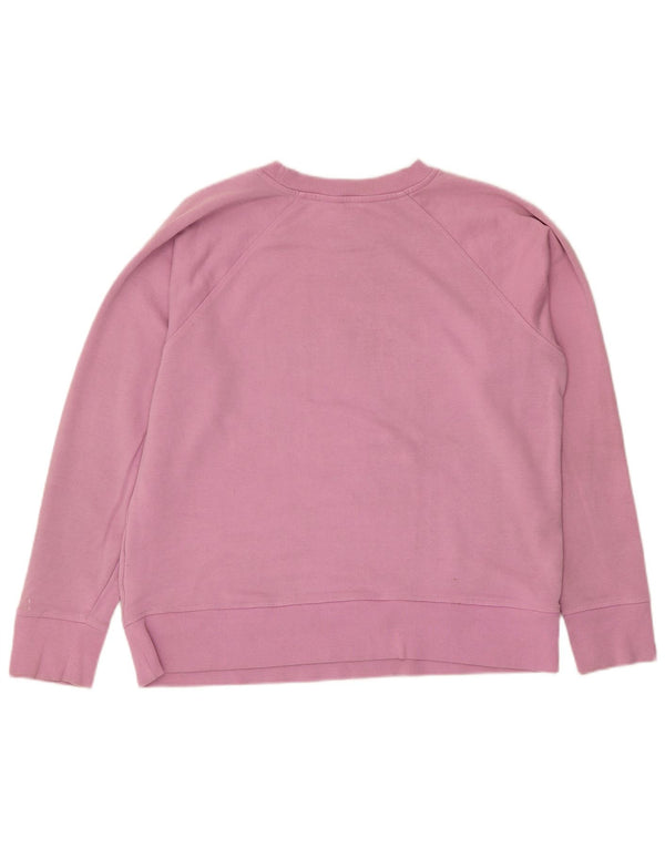 Damska bluza z grafiką Dkny New York, UK 16, duża, różowa bawełna