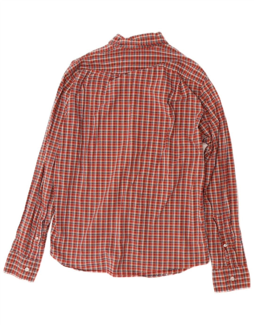 J. CREW Męska koszula slim fit, bawełniana, w średnią czerwoną kratkę