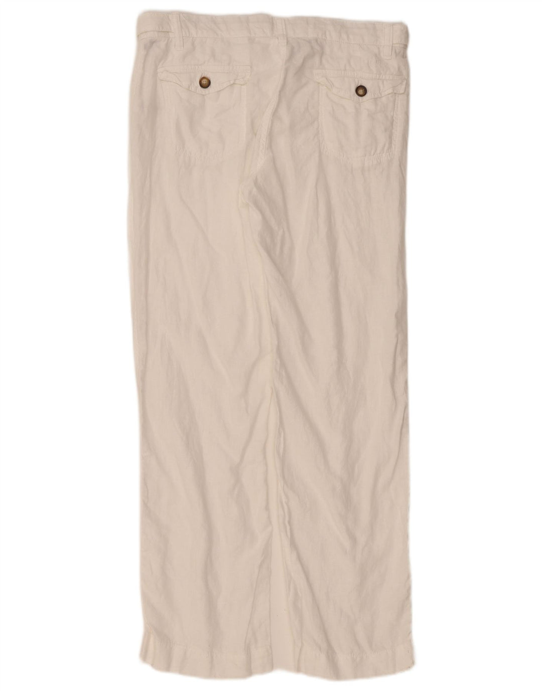 Damskie proste spodnie chino Fat Face UK 12 Medium W34 L31 Biała pościel