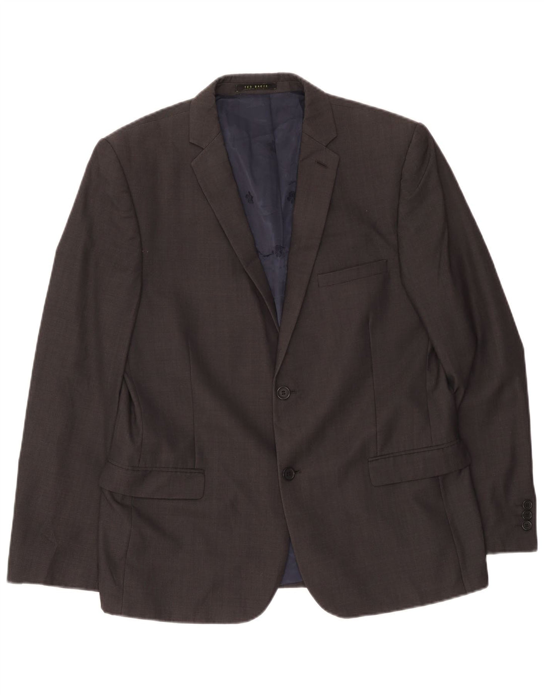 Męska marynarka zapinana na 2 guziki Ted Baker UK 42 XL, szara wełna