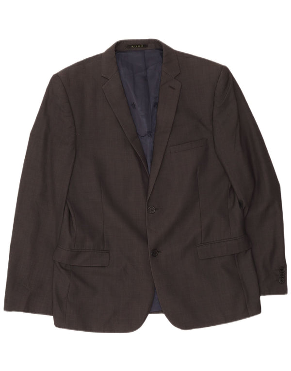 Męska marynarka zapinana na 2 guziki Ted Baker UK 42 XL, szara wełna