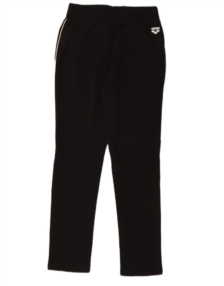 ARENA Mens Tracksuit Trousers Small  Black Cotton
