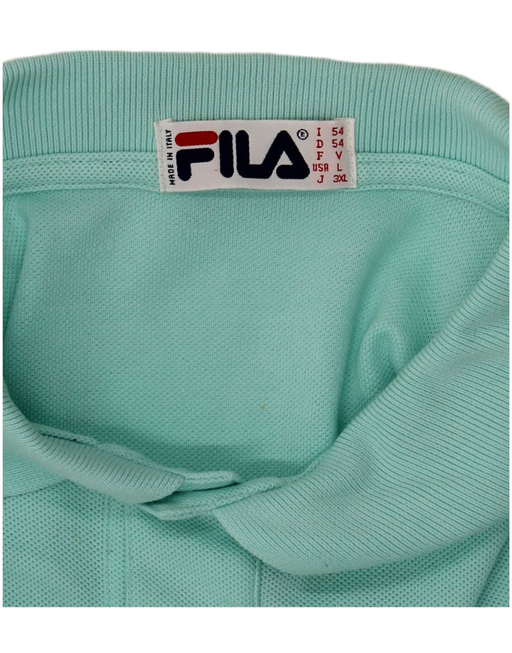 Męska koszulka polo FILA IT 54 XL turkusowa