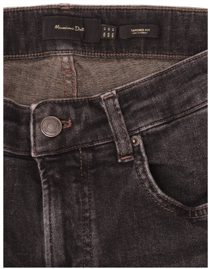 Męskie dżinsy zwężane Massimo Dutti EU 42 Large W32 L29 Szare
