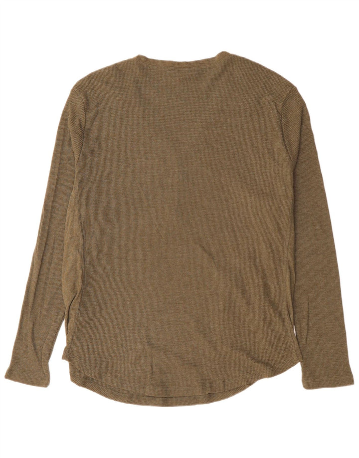 Damski top Eddie Bauer z długim rękawem UK 20 2XL, bawełna khaki
