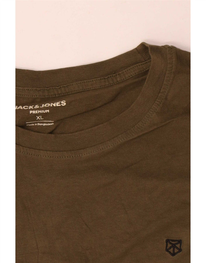 T-shirt męski Jack & Jones, rozmiar XL, khaki