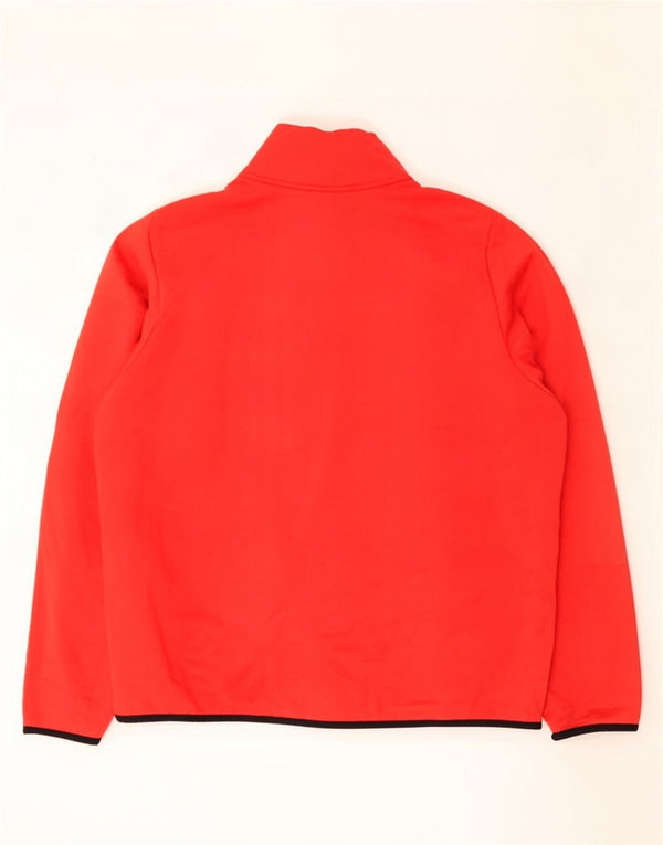 Męski sweter Nike Dri Fit z zamkiem błyskawicznym, duży, czerwony poliester