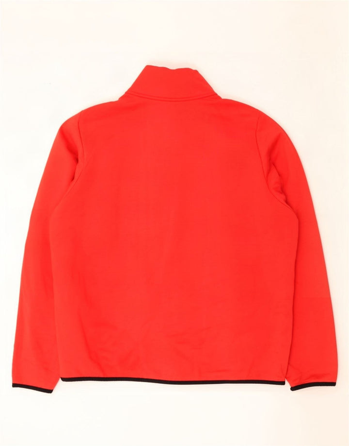 Męski sweter Nike Dri Fit z zamkiem błyskawicznym, duży, czerwony poliester