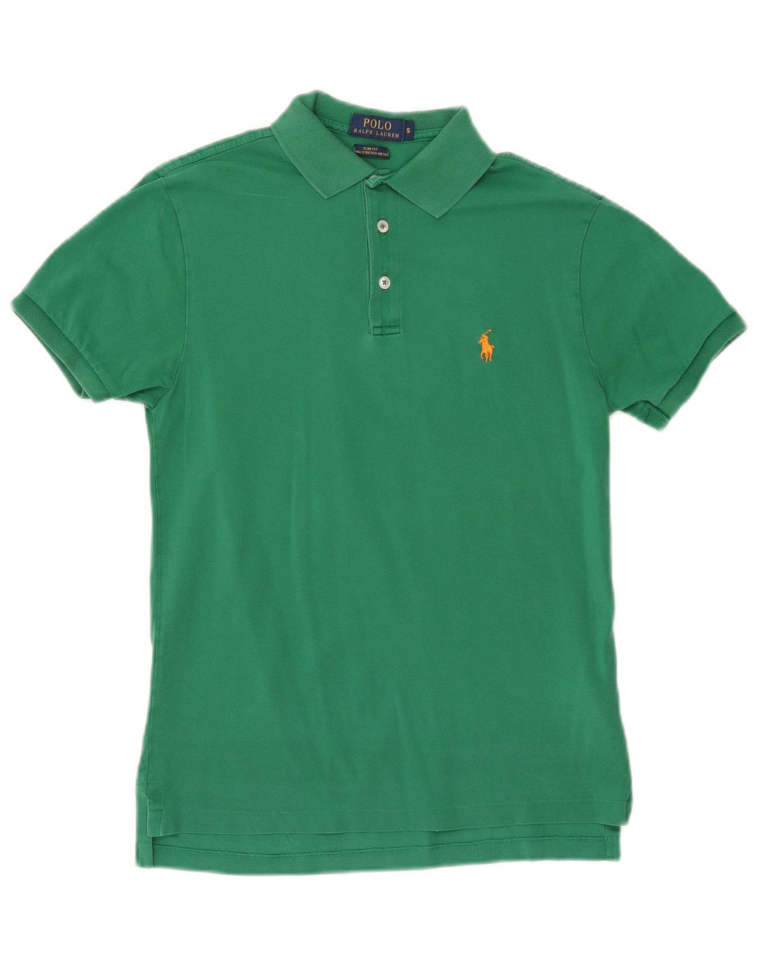 POLO RALPH LAUREN Męska koszulka polo slim fit, mała, zielona, bawełniana