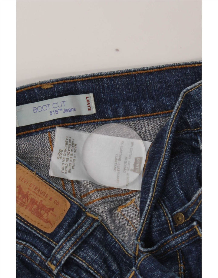 Damskie jeansy Levi's 515 Bootcut US 8 Medium W32 L29 Niebieska bawełna