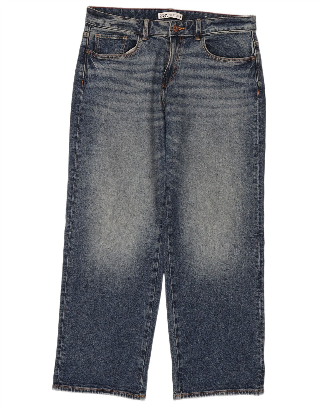 Damskie luźne dżinsy Zara EU 40 Medium W30 L29 Niebieskie bawełniane