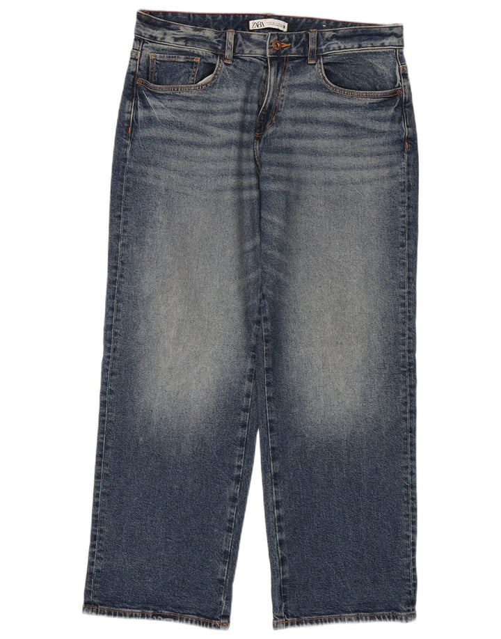 Damskie luźne dżinsy Zara EU 40 Medium W30 L29 Niebieskie bawełniane