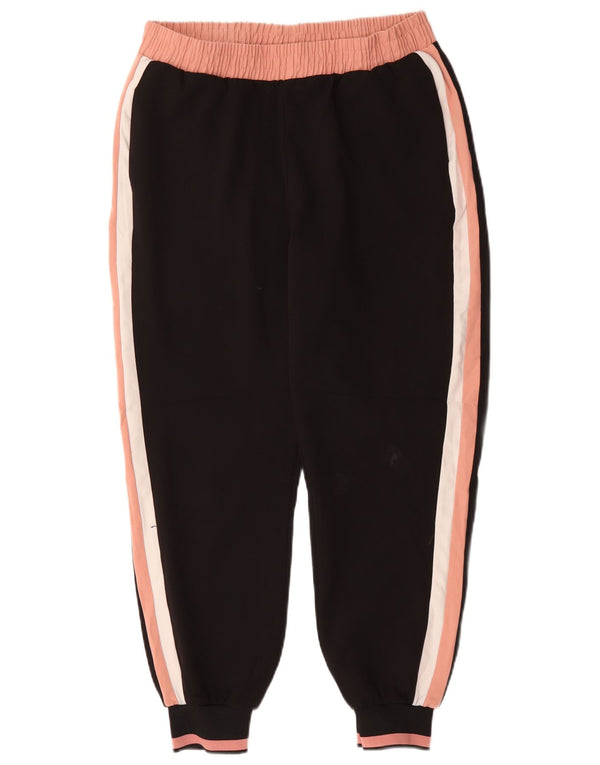 Damskie spodnie dresowe Zara Joggers UK 14, duże czarne bloki kolorów