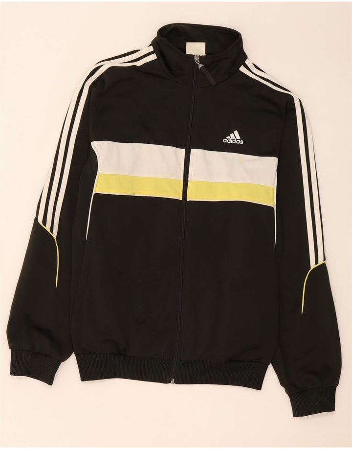 Męska bluza dresowa Adidas, średnia khaki, poliester z blokami kolorów