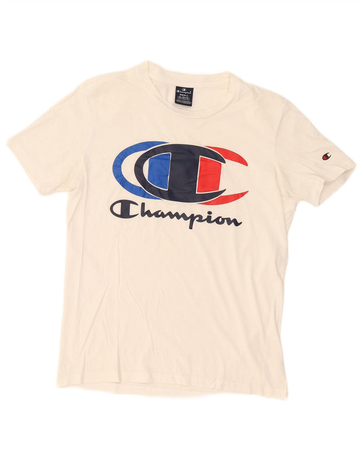 Męski T-shirt Champion z grafiką, mały, biały