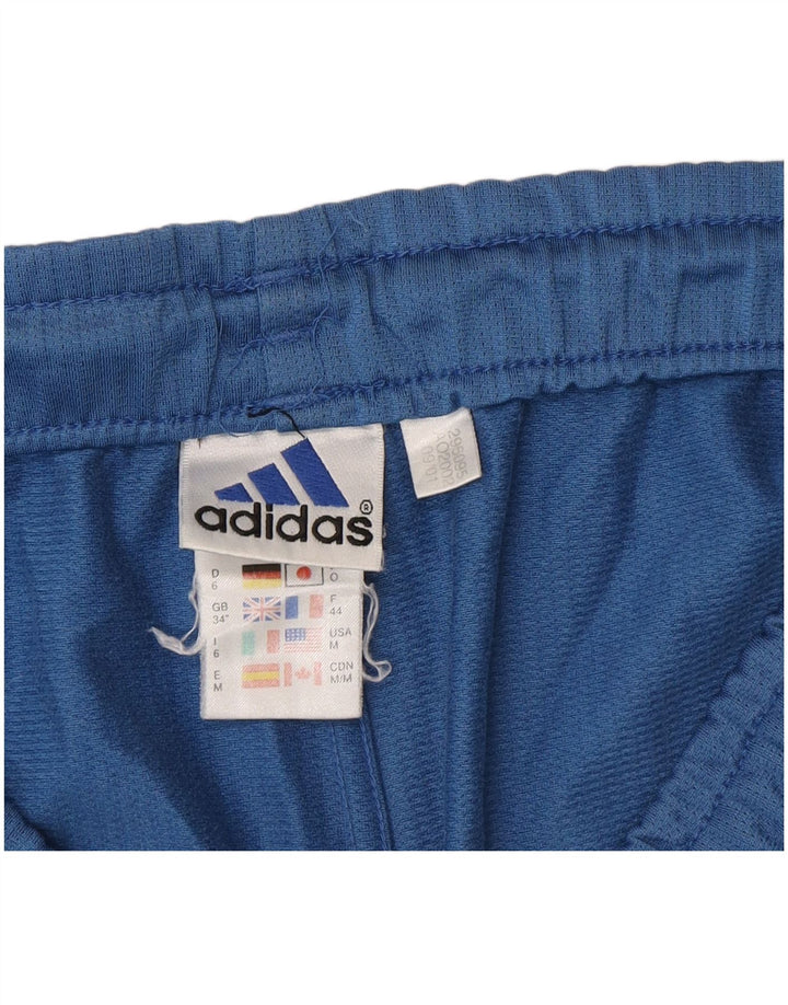Męskie spodenki sportowe Adidas, średni niebieski poliester