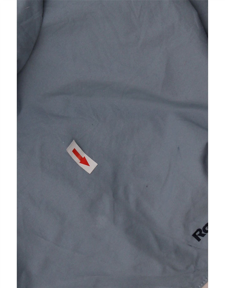 Damska kurtka przeciwdeszczowa REEBOK Oversize z kapturem UK 16, duża niebieska
