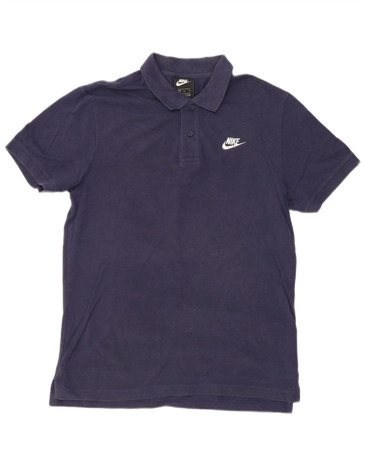 Męska koszulka polo Nike, średnia, granatowa, bawełniana