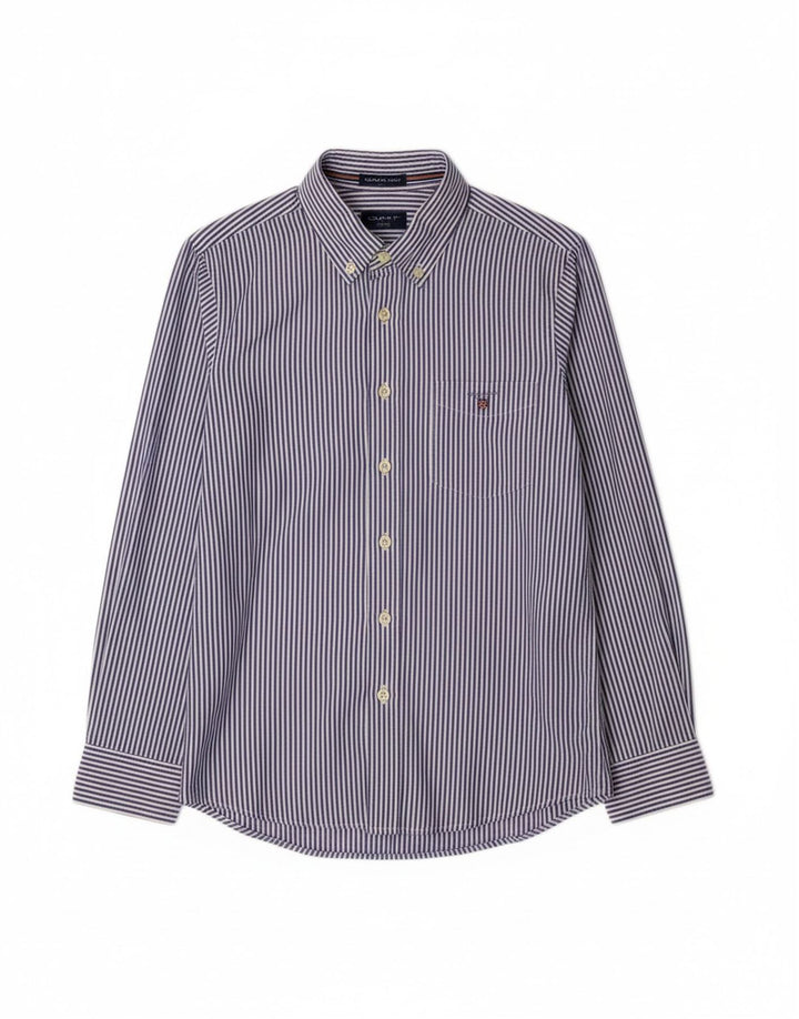 GANT Boys Shirt 9-10 Years Blue Pinstripe Cotton