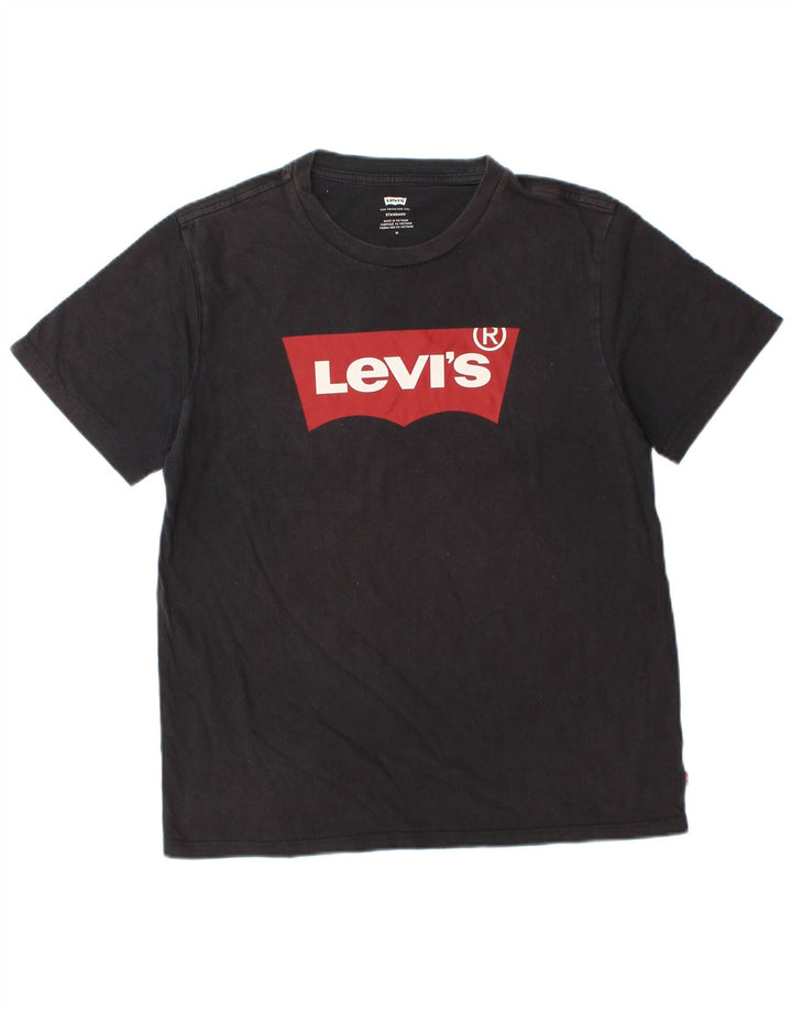 Damska koszulka Levi's Standard Graphic Top UK 14 Medium Black