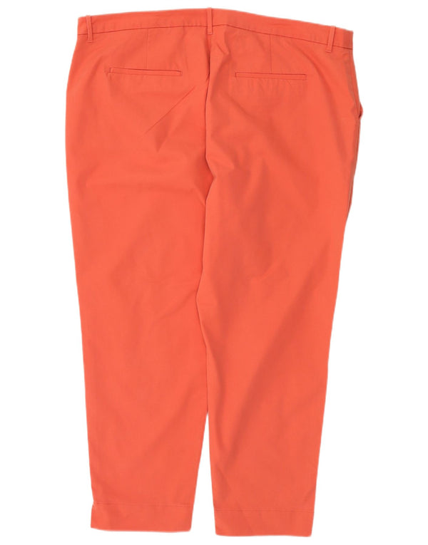 Spodnie damskie Marks & Spencer UK 22 3XL W44 L27 Pomarańczowe bawełniane