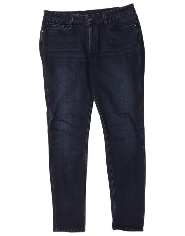 Damskie jeansy Levi's Skinny W29 L32 Granatowa bawełna