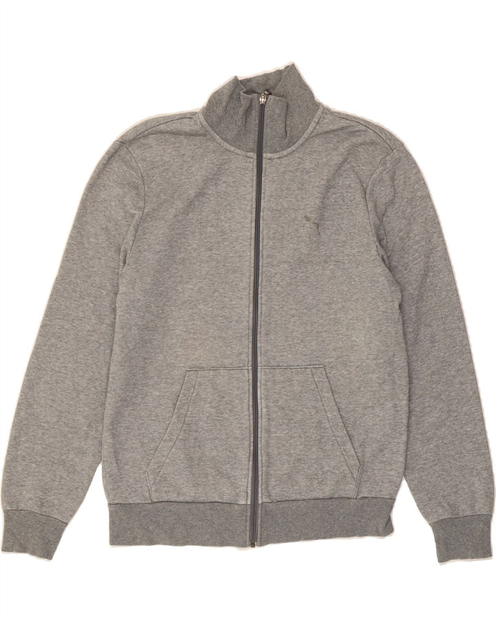 PUMA Mens Tracksuit Top Jacket Medium Grey Cotton Vintage Puma and Second-Hand Puma from Messina Hembry 