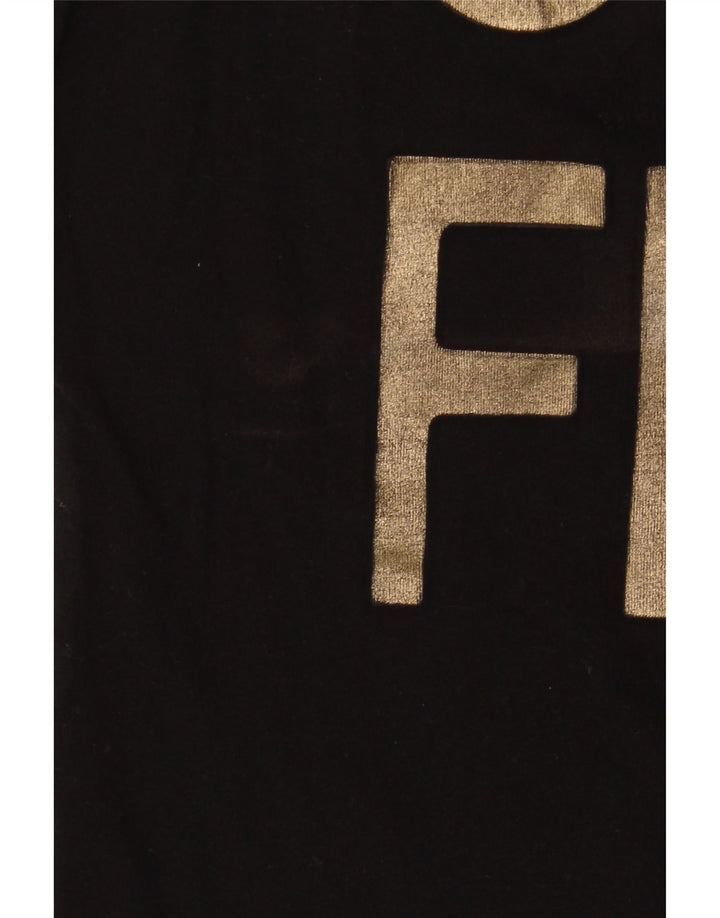 Damska koszulka graficzna Trussardi Jeans Top UK 14 Medium Black