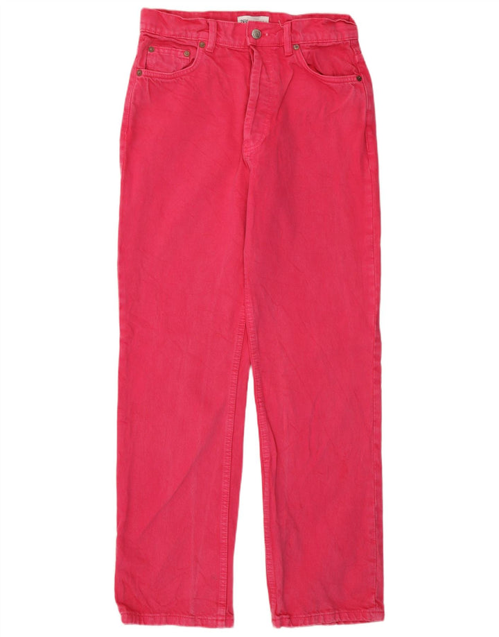Damskie proste jeansy Zara EU 38 Small W28 L29 Różowe
