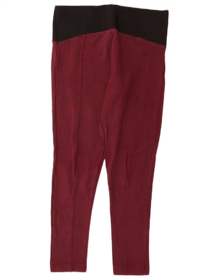 Legginsy damskie Marks & Spencer UK 12, średni bordowy wiskoza