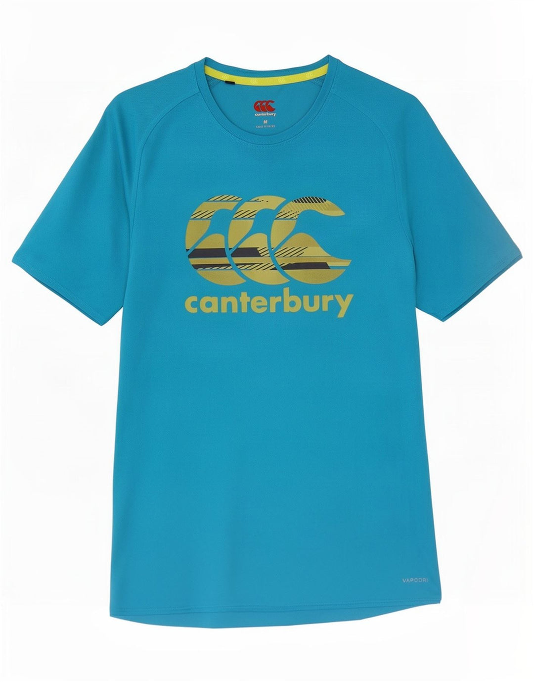 Męski T-shirt z grafiką Canterbury, średni niebieski poliester