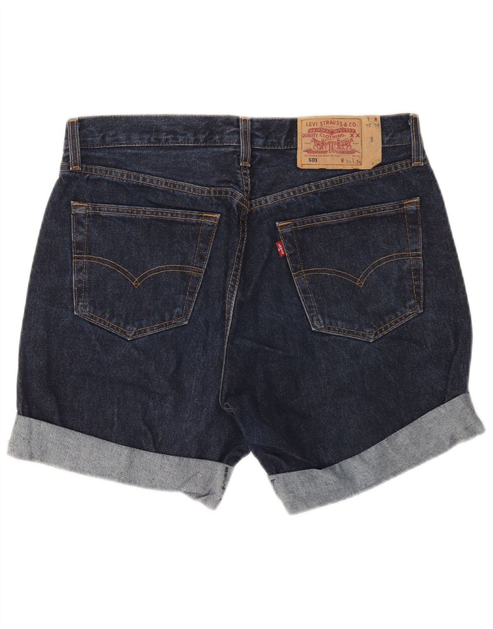 Męskie spodenki jeansowe Levi's 501 W34, duże, granatowe