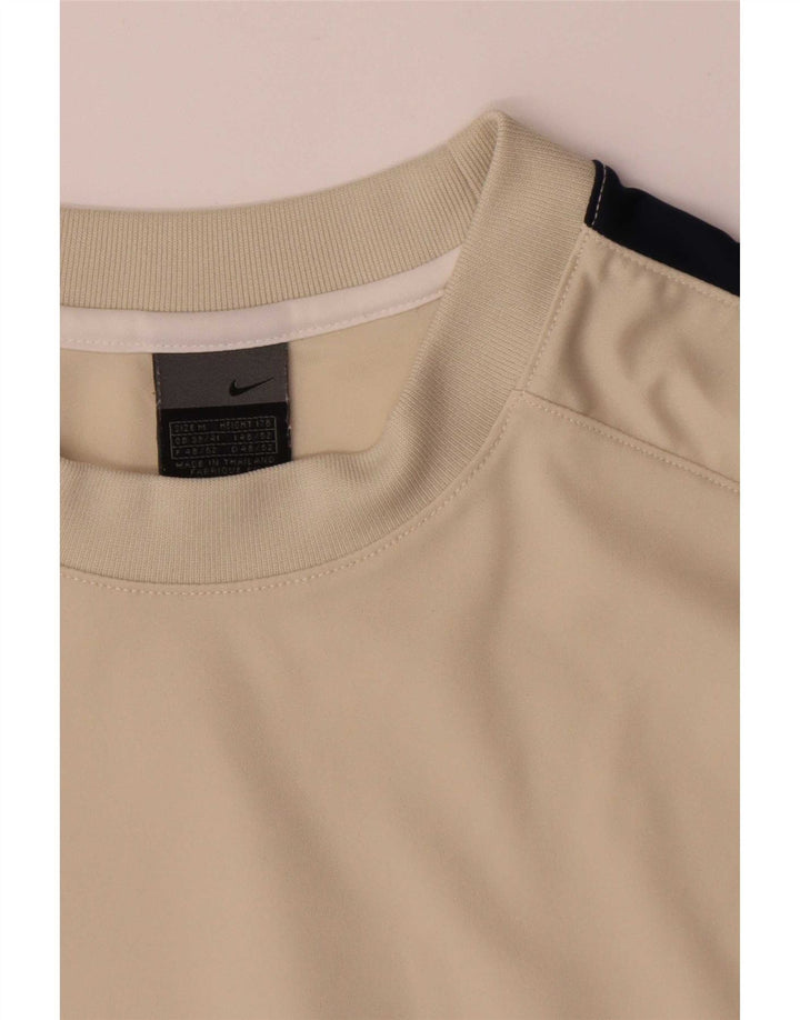 T-shirt męski Nike Top UK 39/41 Średni beżowy poliester z blokami kolorów