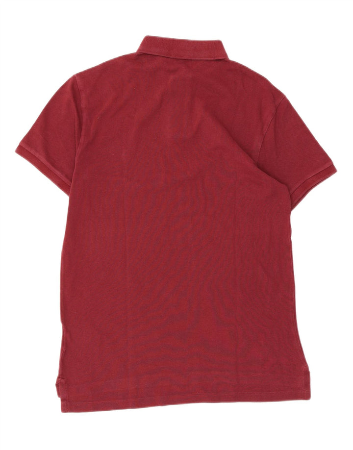 POLO RALPH LAUREN Męska koszulka polo slim fit, średnio bordowa, bawełniana