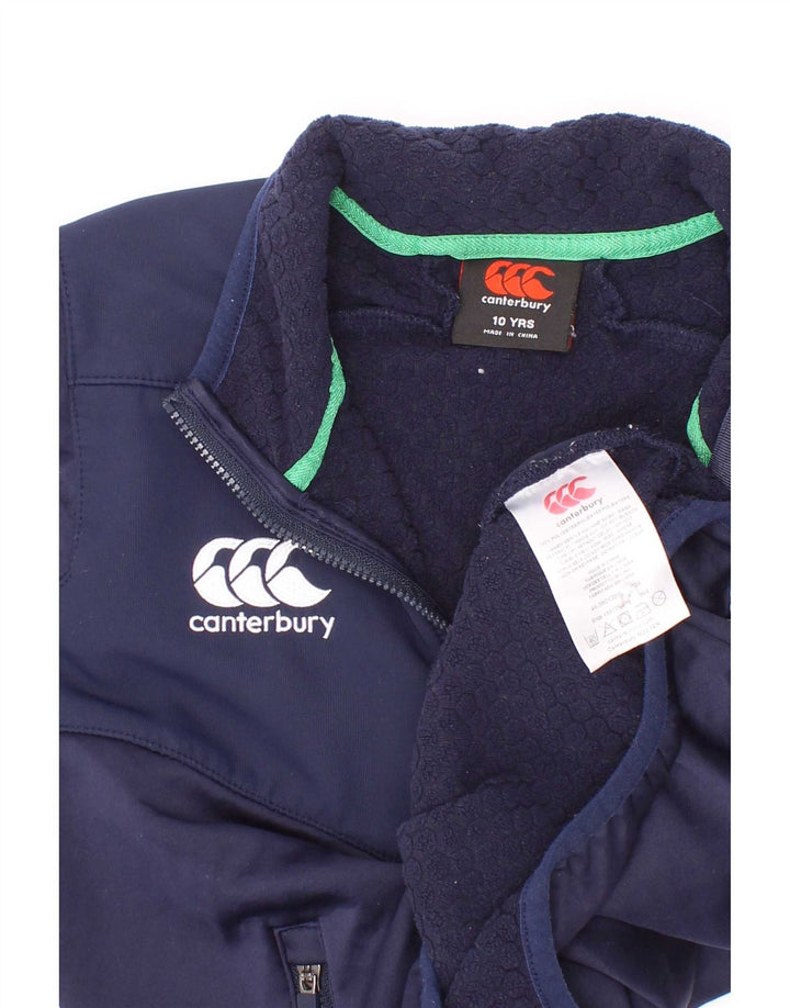 Bluza chłopięca Canterbury IRFU z grafiką, 9-10 lat, granatowa