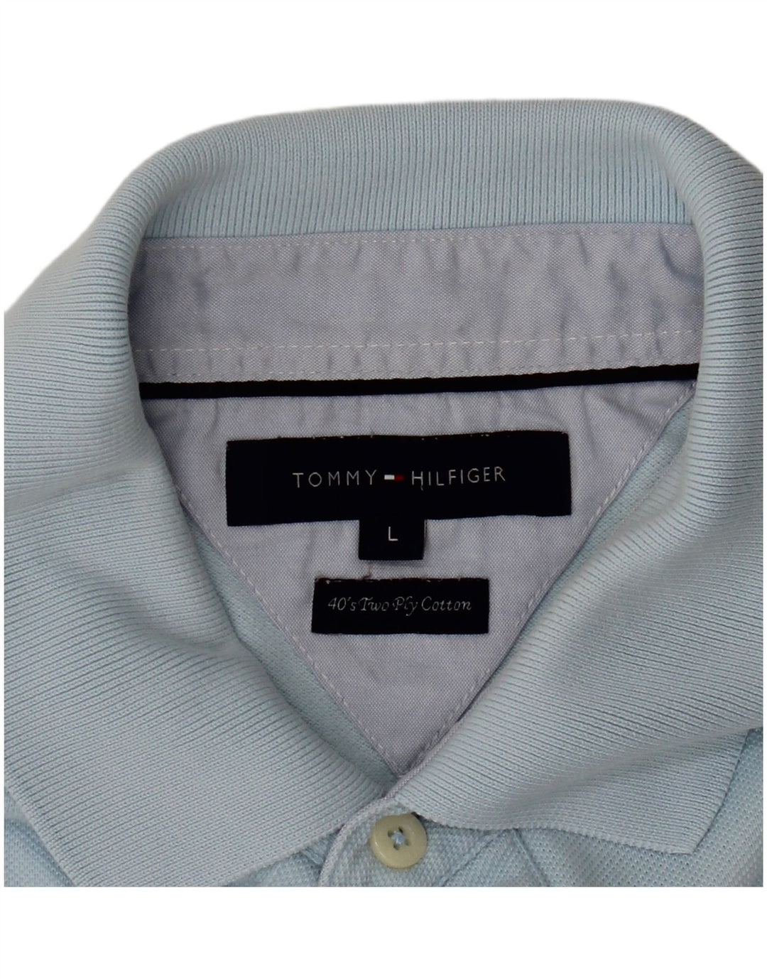 Męska koszulka polo Tommy Hilfiger, duża niebieska